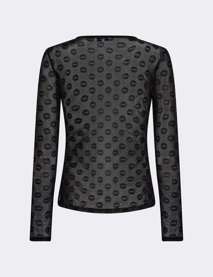 TELA 1 MESH BLUSE SORT LR - LifeStyle Hedensted