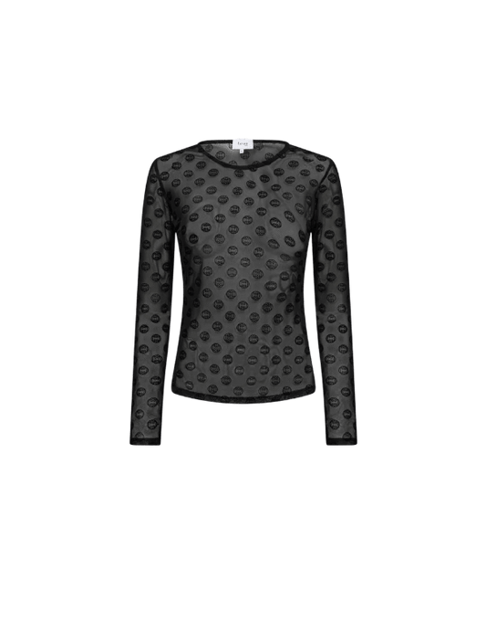 TELA 1 MESH BLUSE SORT LR - LifeStyle Hedensted