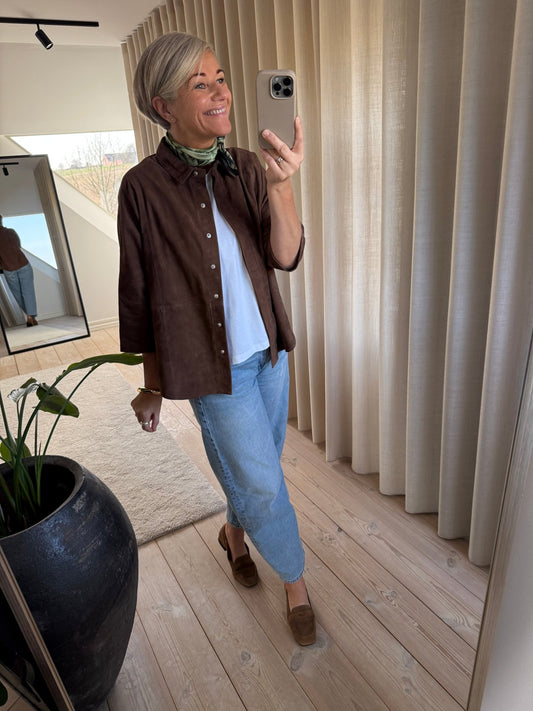 TENNAA SUEDE SKJORTE DEPECHE - LifeStyle Hedensted