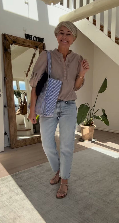 THE MOMMY HIGH TAPERED JEANS MEW - LifeStyle Hedensted