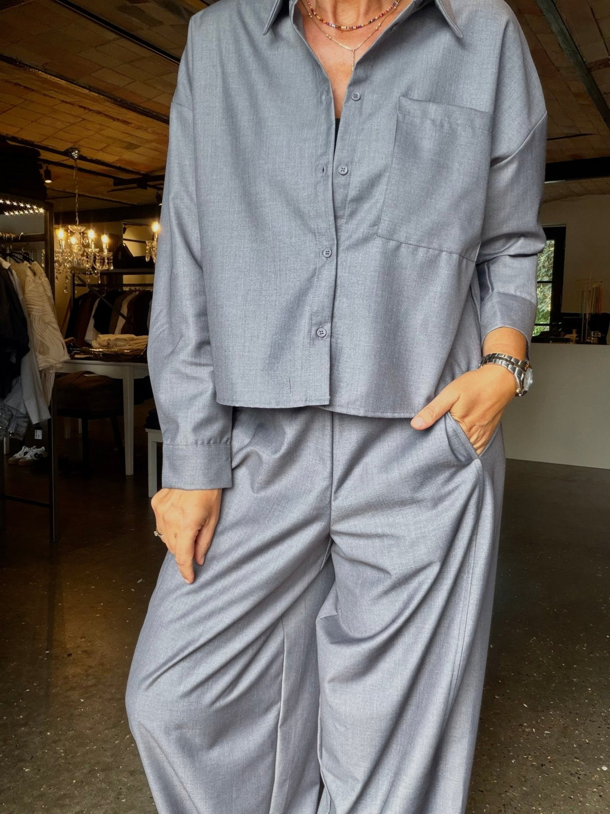 TRINE SKJORTE ICHI (170) - LifeStyle Hedensted