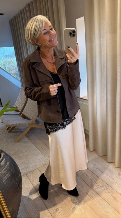 VALLY SUEDE JACKET DEPECHE - LifeStyle Hedensted
