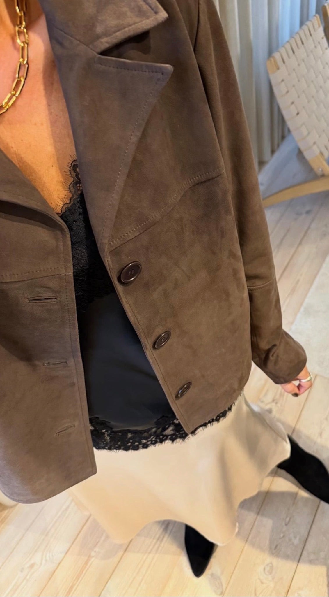 VALLY SUEDE JACKET DEPECHE - LifeStyle Hedensted