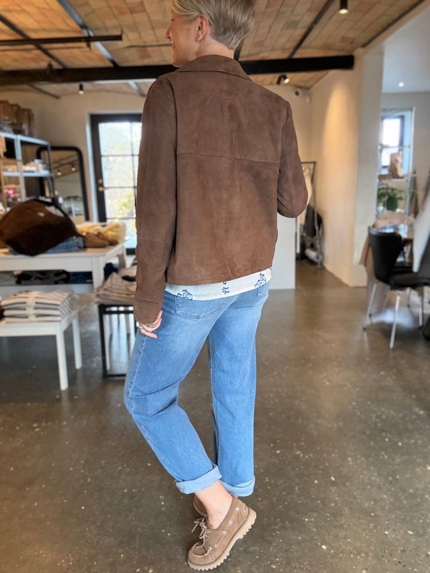VALLY SUEDE JACKET DEPECHE - LifeStyle Hedensted