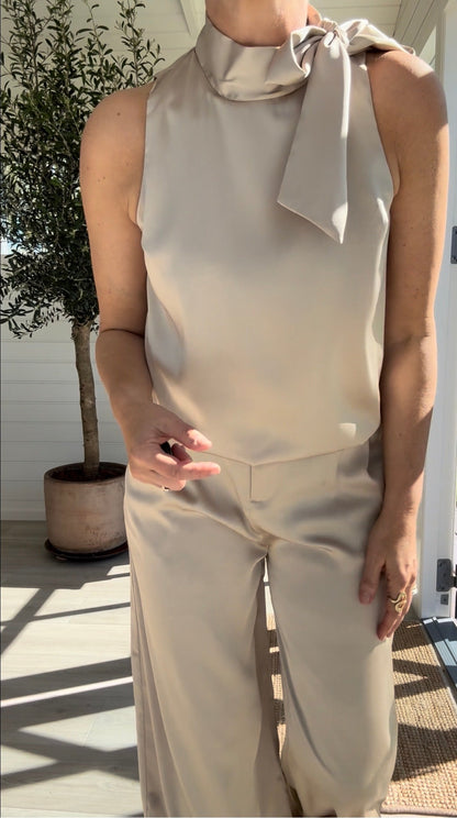 VEDA DRAPY SATIN TOP NN - LifeStyle Hedensted