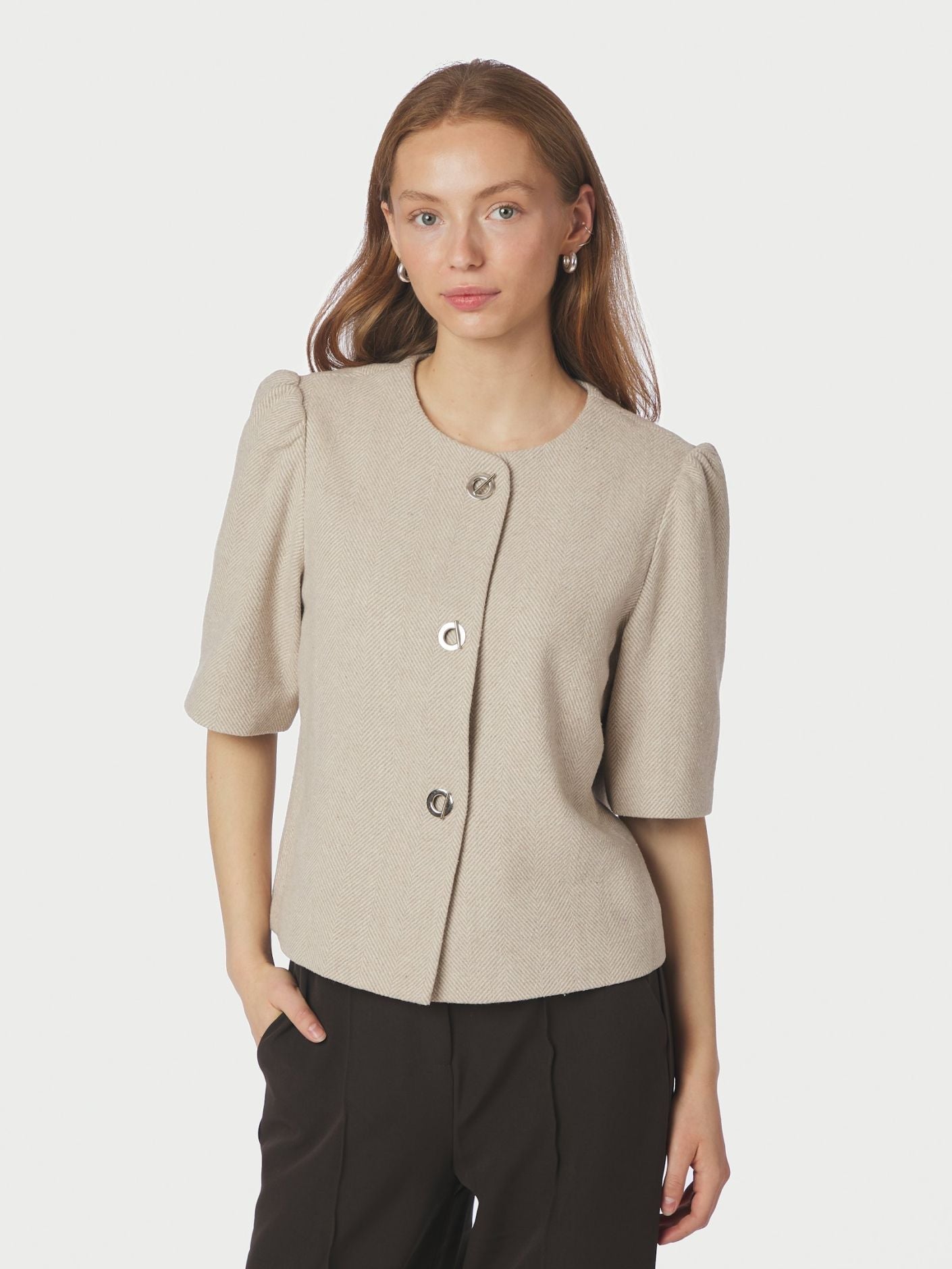 XANTHE LIGHT HERRINGBONE BLAZER NN - LifeStyle Hedensted